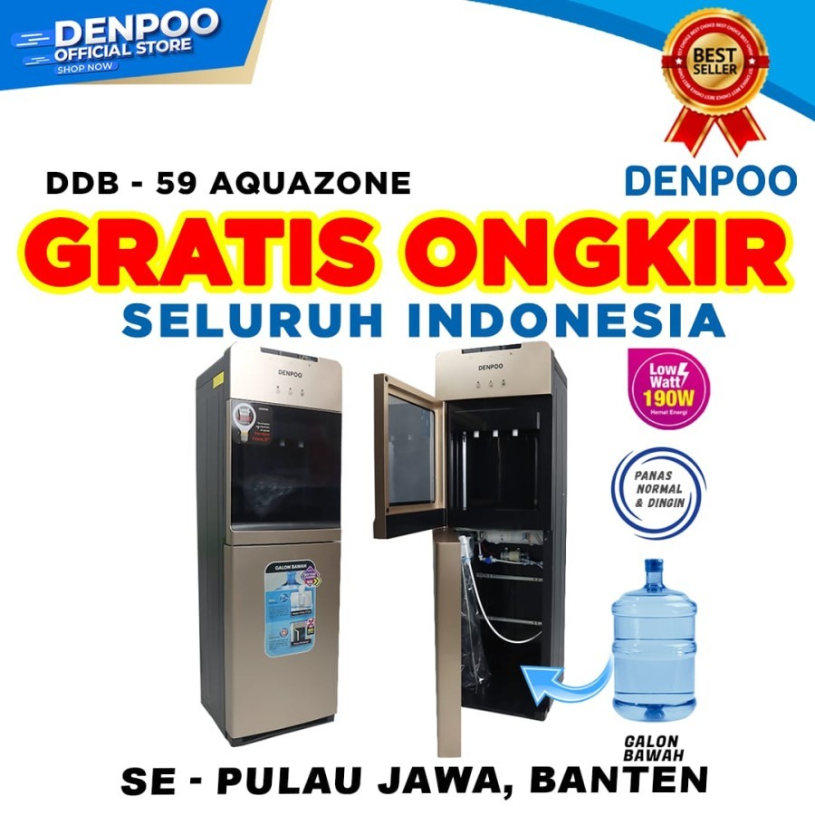Dispenser Lowwatt Denpoo Aquazone Filter DDB 59 Non Kompressor -DDB 59