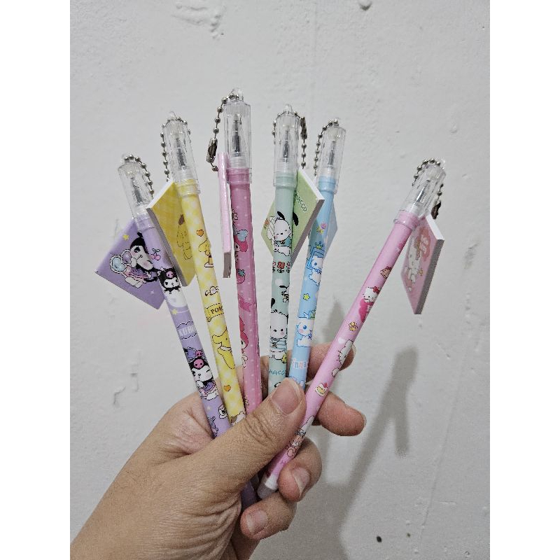 

sanrio pen dengan note kecil sanrio