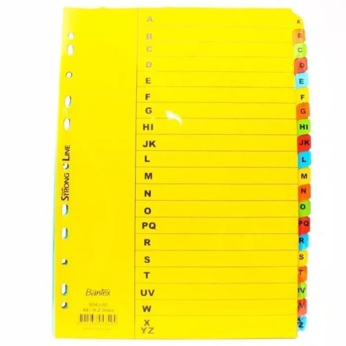 

Pembatas Dokumen/ Divider A4 Bantex 6043 (A-Z)