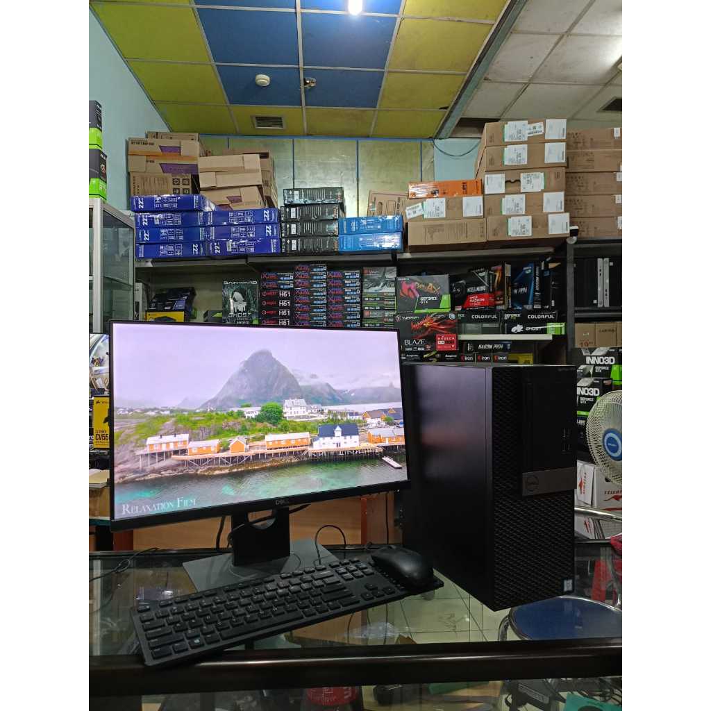 PAKETAN DELL CORE I7 GEN 8 MONITOR  22INCH