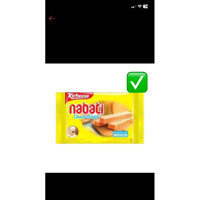 

nabati wafer 2000 cokelat keju