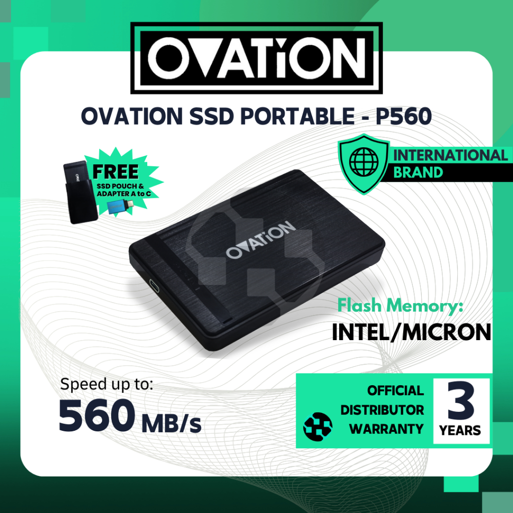 OVATION P560 Portable SSD External Type C 256GB