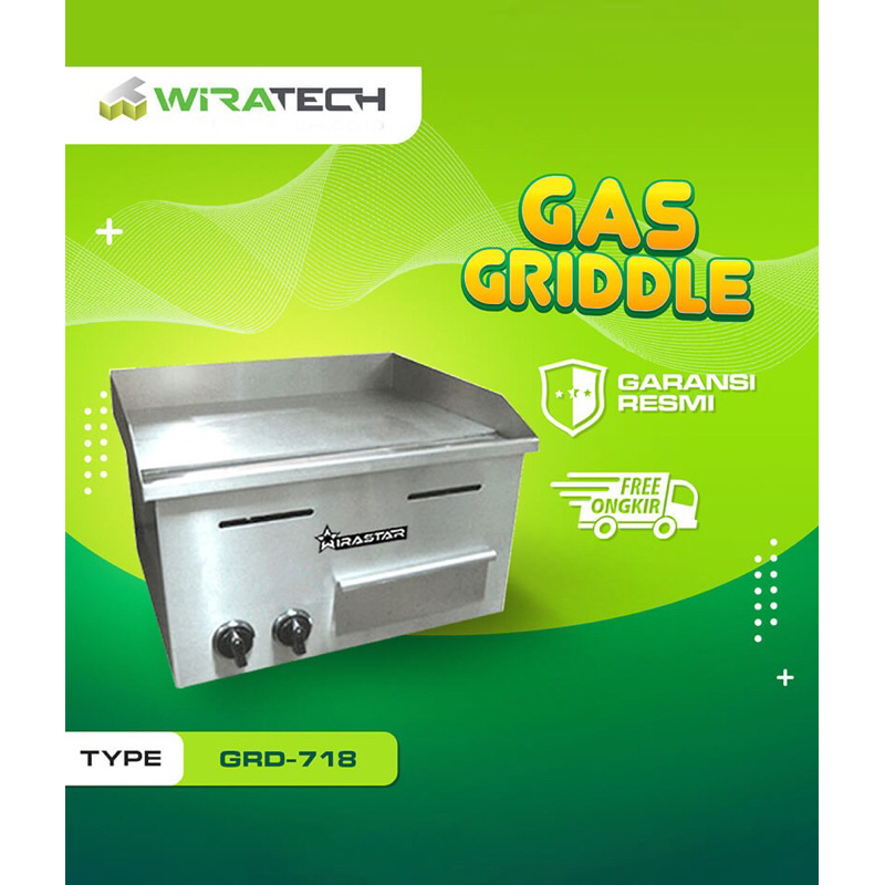 Wirastar Gas Griddle ( Full Flat ) GRD-718 / Mesin Pemanggang