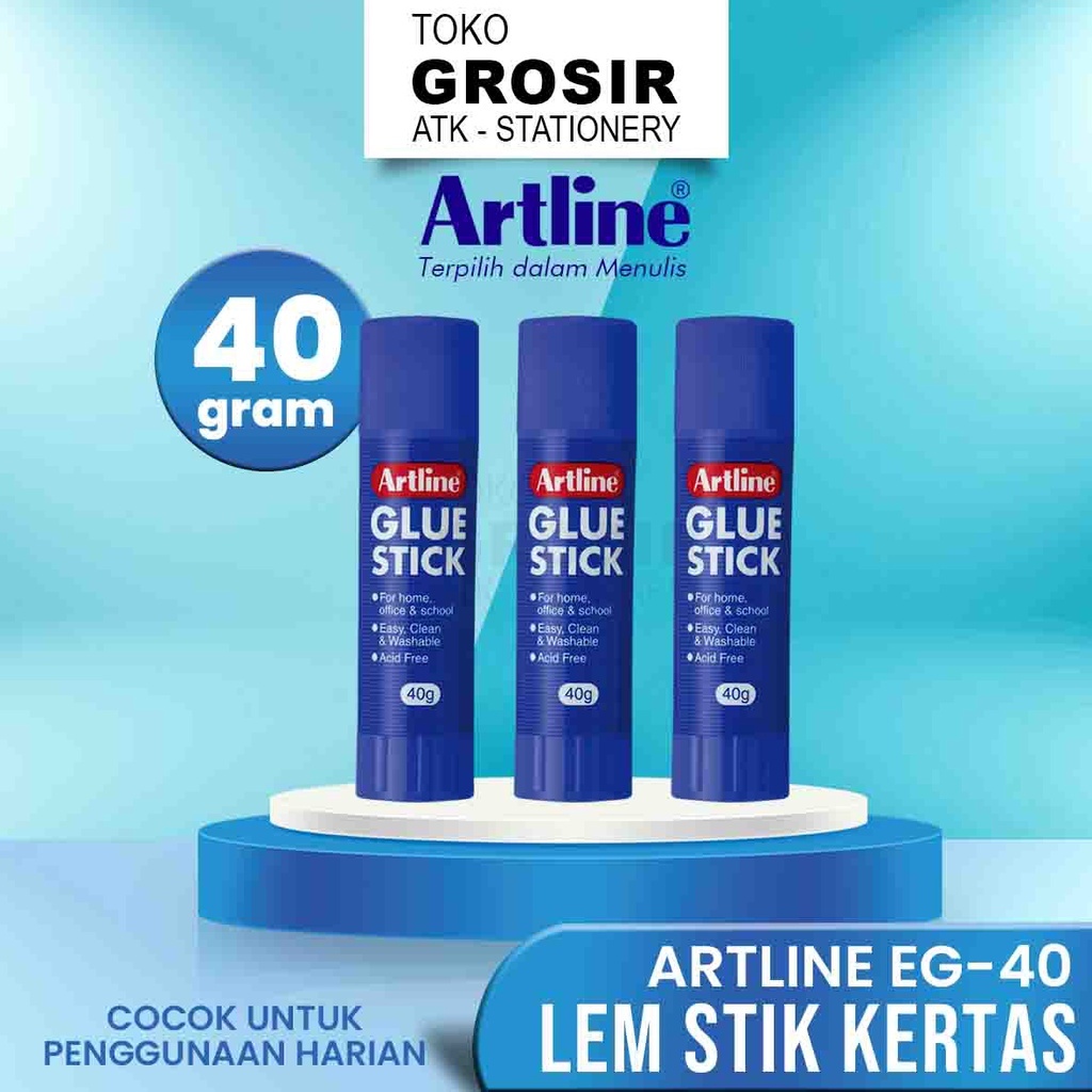 

GROSIR Lem Glue Stick Artline EG-40 Besar