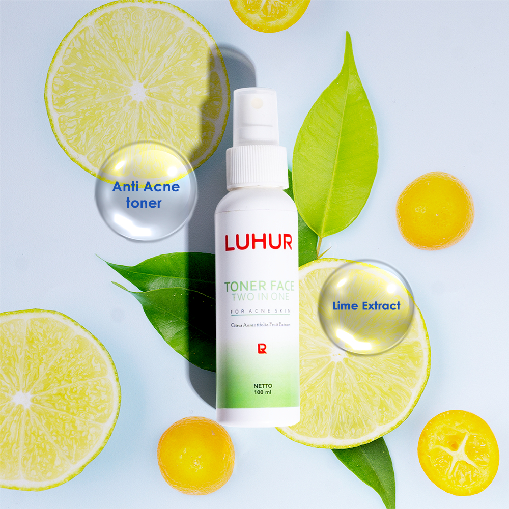 Toner Face Two In One Luhur Skincare Toner ACNE SKIN BPOM Pembersih Kulit Wajah Berjerawat Bruntusan