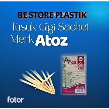 TUSUK GIGI BAMBU TUSUK GIGI HALUS TUSUK GIGI KECIL TUSUK GIGI PREMIUM TUSUK GIGI ATOZ