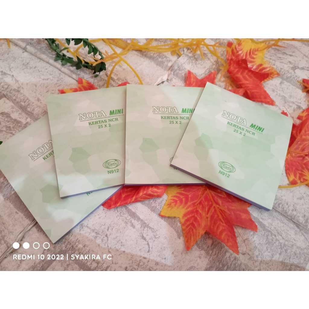 

NOTA MINI KERTAS NCR 25X2//2 PLY