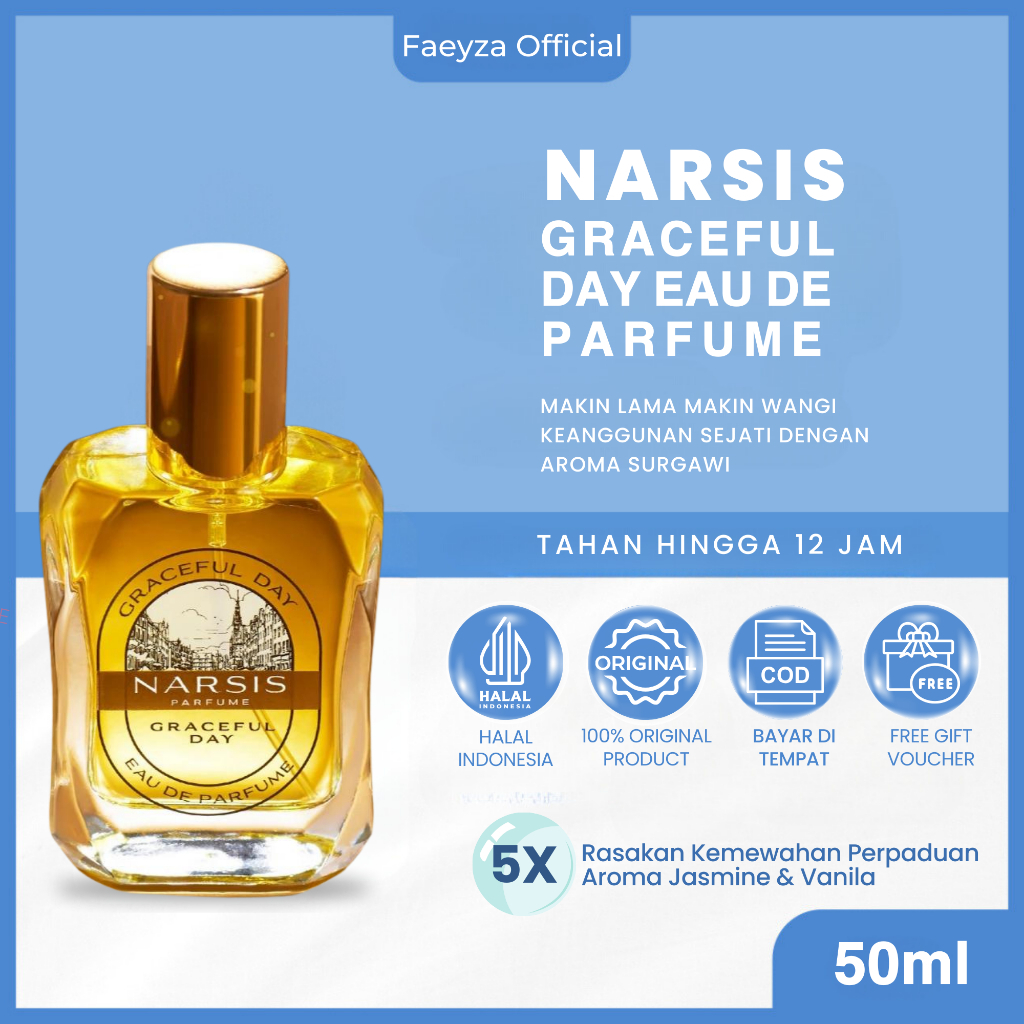 NARSIS Graceful Eau de Parfum Eu de parfume Eau de Parfume Edp Farpum Hmns Farfum Wanita Kesukaan Pr