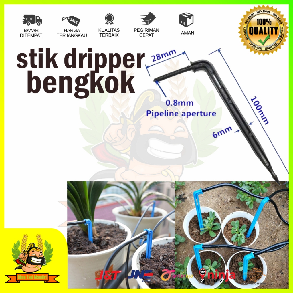 Stik Drip Tetes Bengkok
