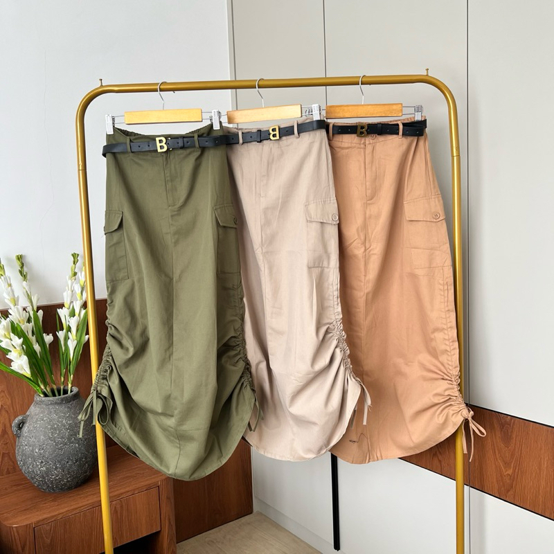 Alexa Rok Cargo skirt Rok Serut Rok Katun import bkk