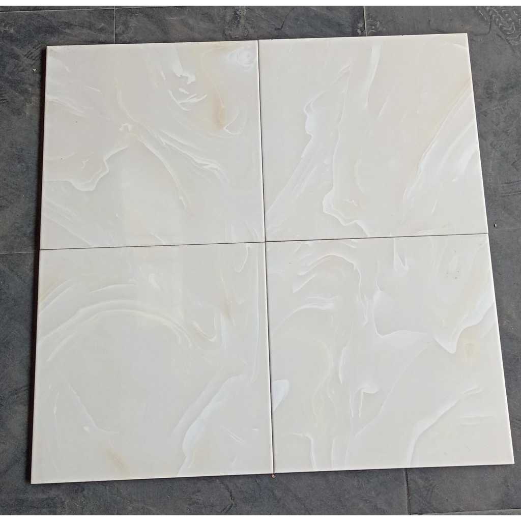 Keramik lantai 50x50 Sunpower Glossy Ontoria Crema