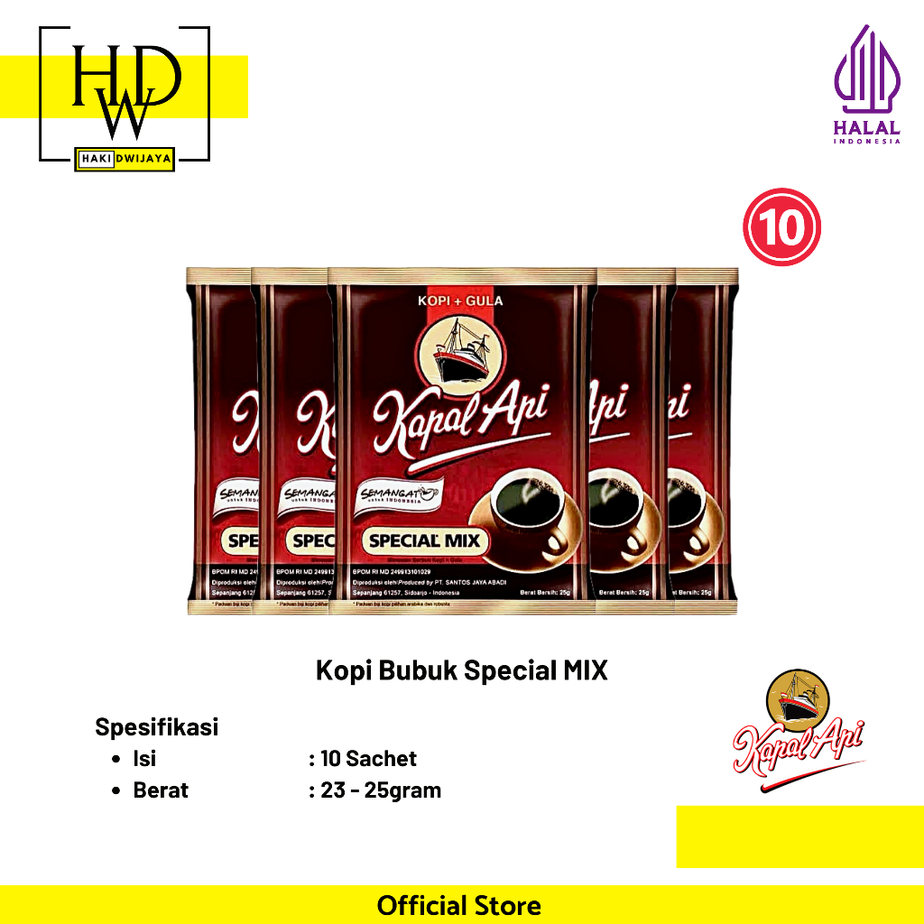 

[10 Pcs] Kopi Kapal Api Special MIX 23gr