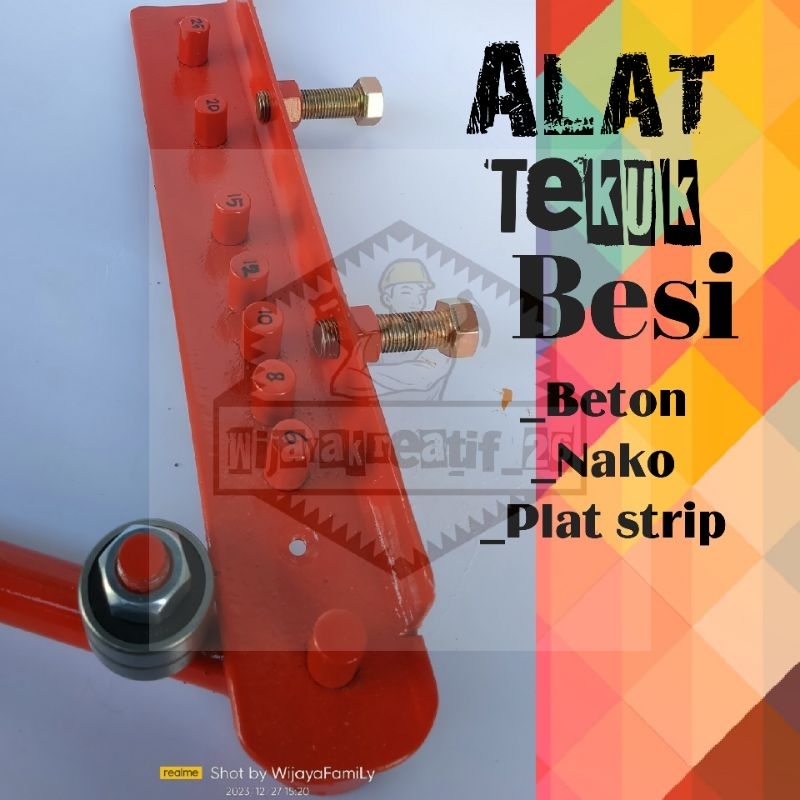 Alat Tekuk Besi Beton 4mm - 12mm Nako dan Plat strip