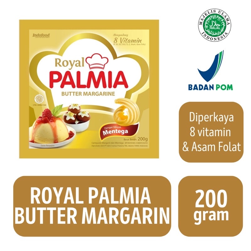 

Royal Palmia er margarine kemasan 200 gram