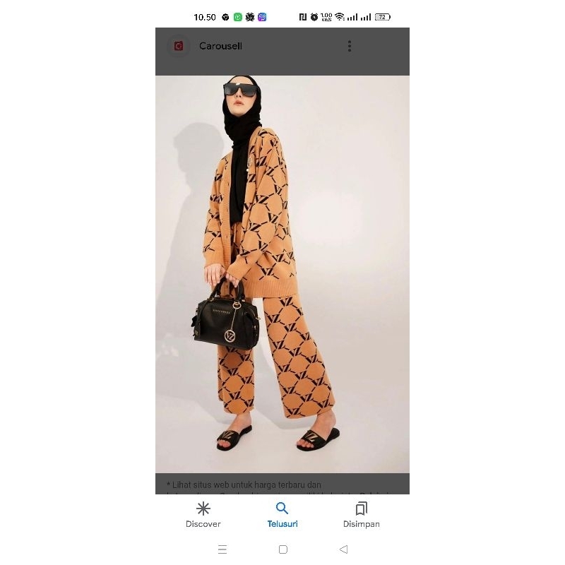 preloved vivi zubedi one set knit