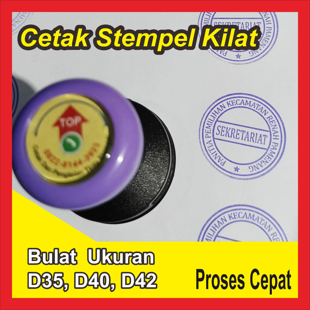 

STEMPEL KANTORAN UKURAN D35, D40, D42