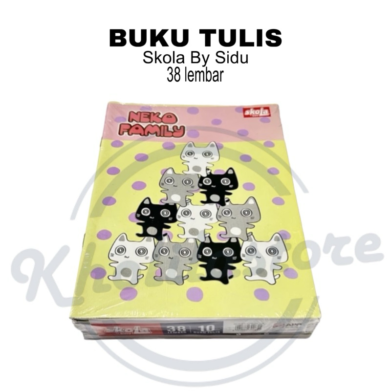 

Buku Tulis Skola by Sidu 38 lembar isi 10 pcs