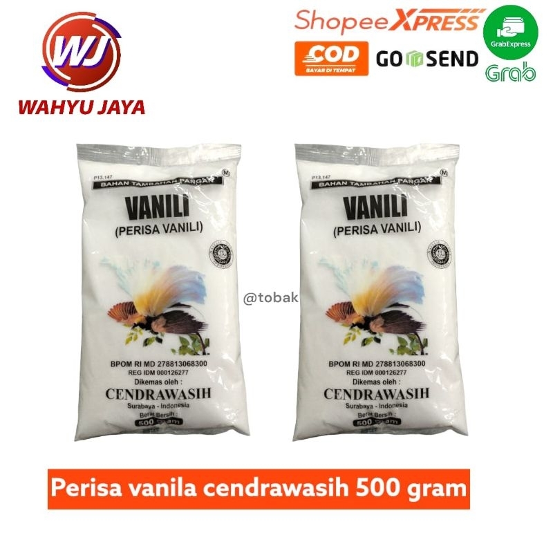 

perisa vanila cebdrawasih 500 gram
