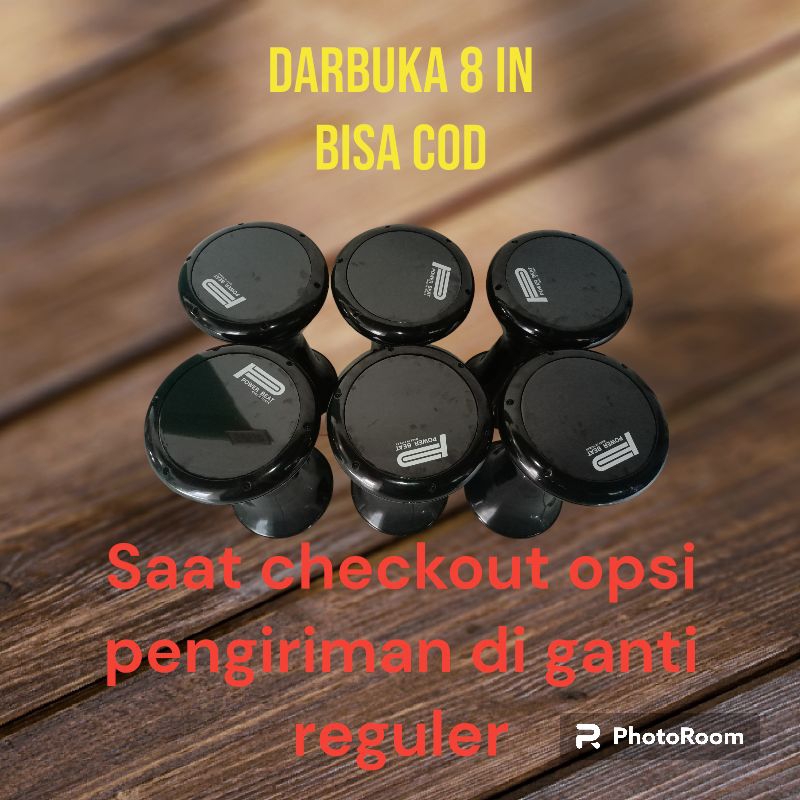 Darbuka 8 inci terlaris /Hitam gilap + kunci L
