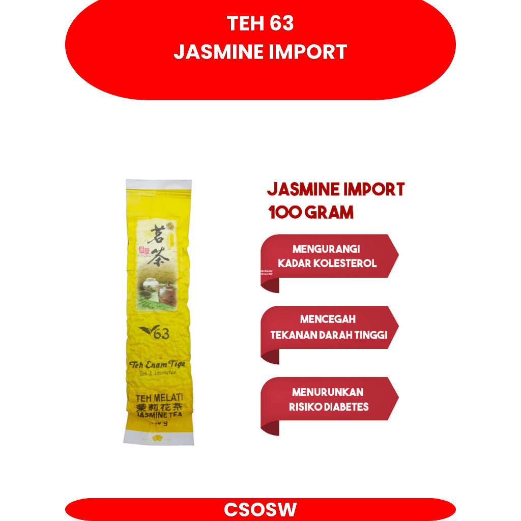

Teh 63 Jasmine Import Natural Perpaduan teh oolong dan bunga melati