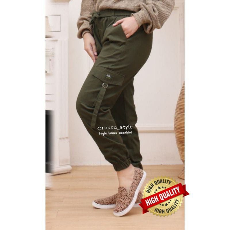 celana cargo joker wanita kekinian