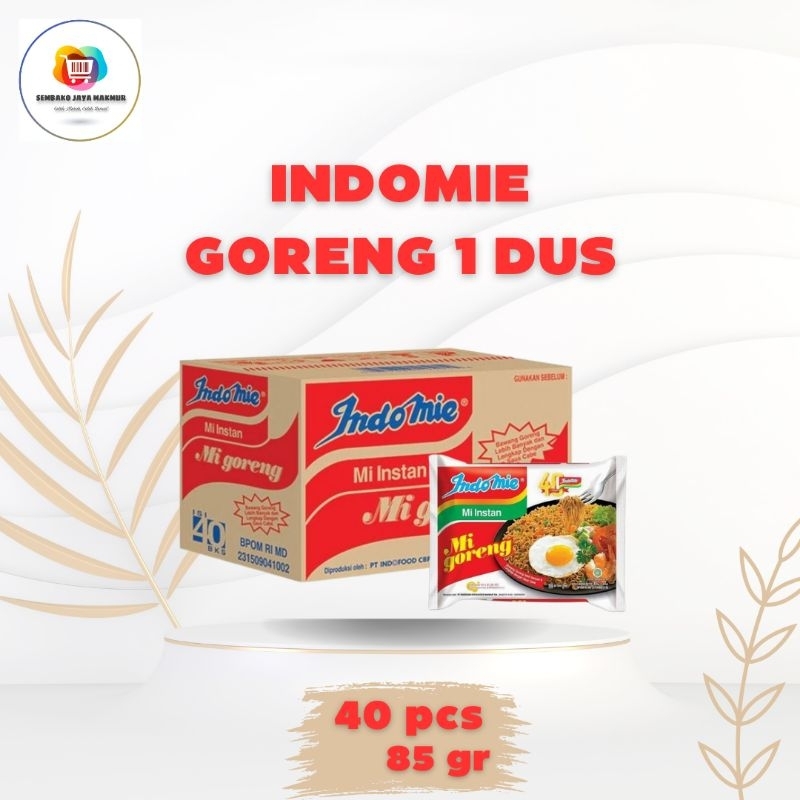 

Indomie Goreng Original Mie Instan 1 Dus 40 pcs x 85 gr