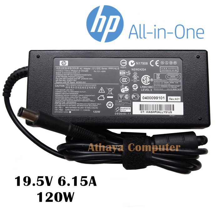 Power Adaptor PC ALL in One HP Pavilion 20 HSTNN-LA25