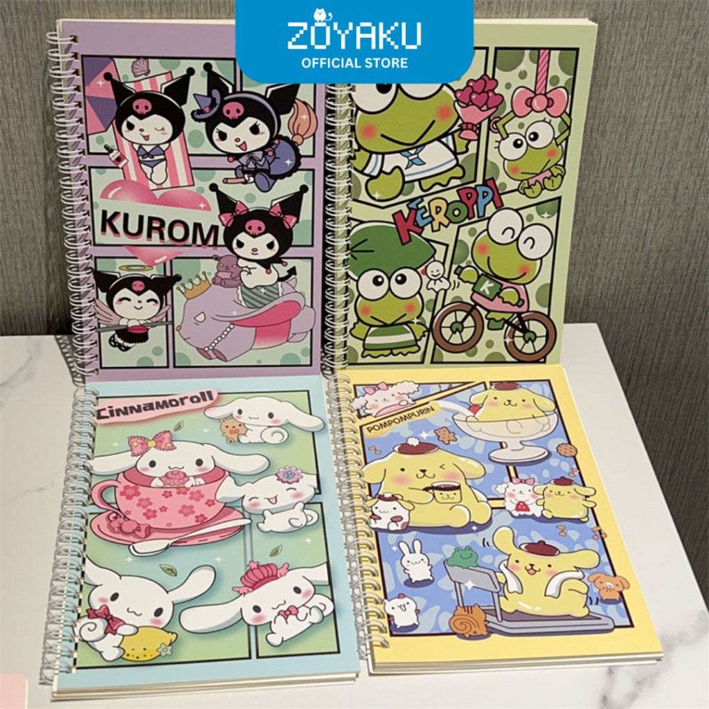 

(60 Lembar) Buku Tulis Sanrio Catatan Notebook A5 Spiral Coil Journal Sekolah Kantor STY7039