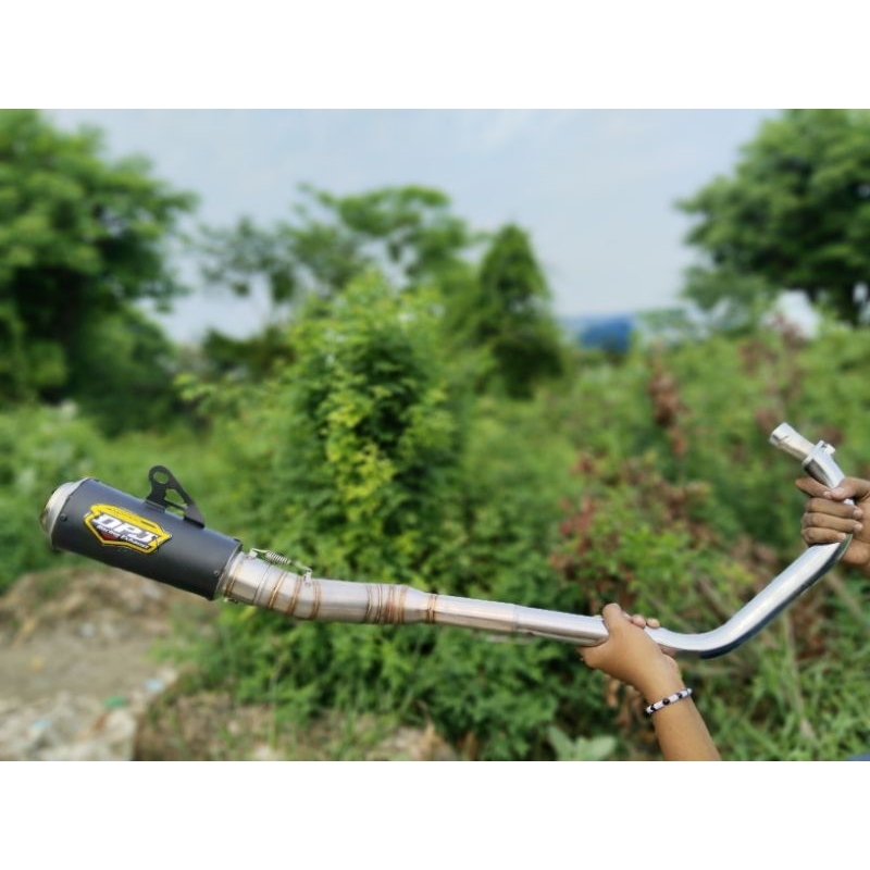 Knalpot Racing DPJ GP1 BLACK FOR MP CB GL TIGER