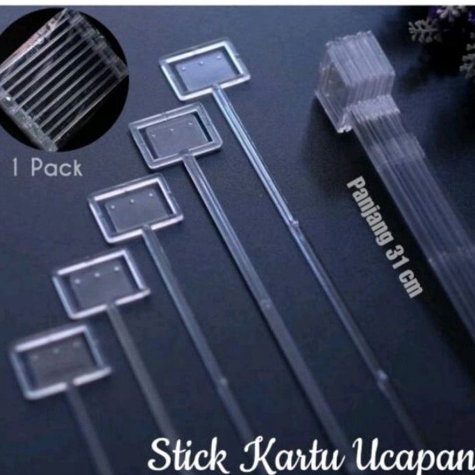 

Terkini 5 BATANG Stick card stick kartu 5 Batang BENING TRANSPARANT