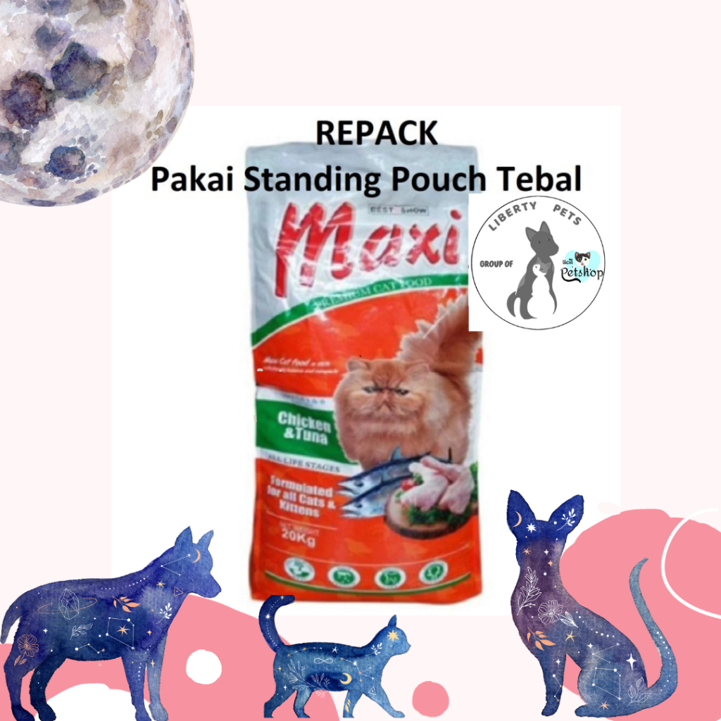 Maxi Cat Dry Food Kitten & Adult Repack 1.2kg