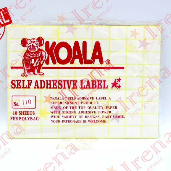 

label sticker koala 110