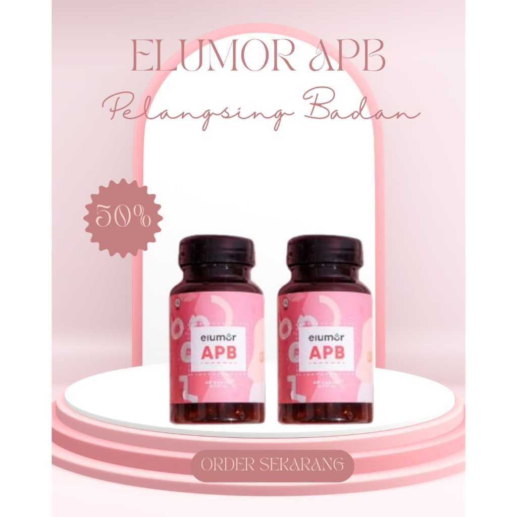 Elumor APB Isi 60 Kapsul (Suplemen Pelangsing Herbal Alami) - Kapsul Pelangsing/Kapsul Penurun Berat