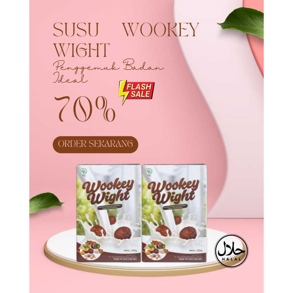 

Wookey Weight Susu Penggemuk Badan Penambah Nafsu Makan Terlaris Bpom