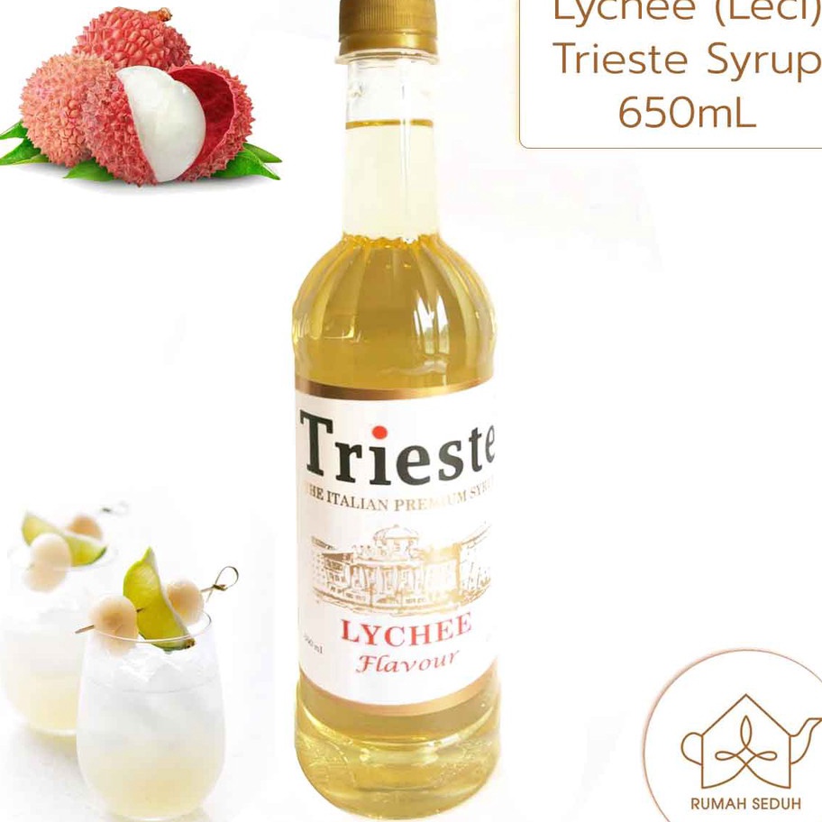 

Ready 65 mL Trieste Lychee Syrup Sirup Litchi Sirop Leci Letci Strop Premium Diskon