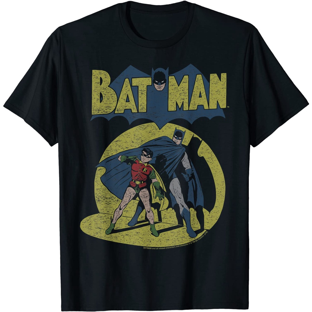 BAJU KAOS DC Comics Batman Vintage Spotlight T-Shirt
