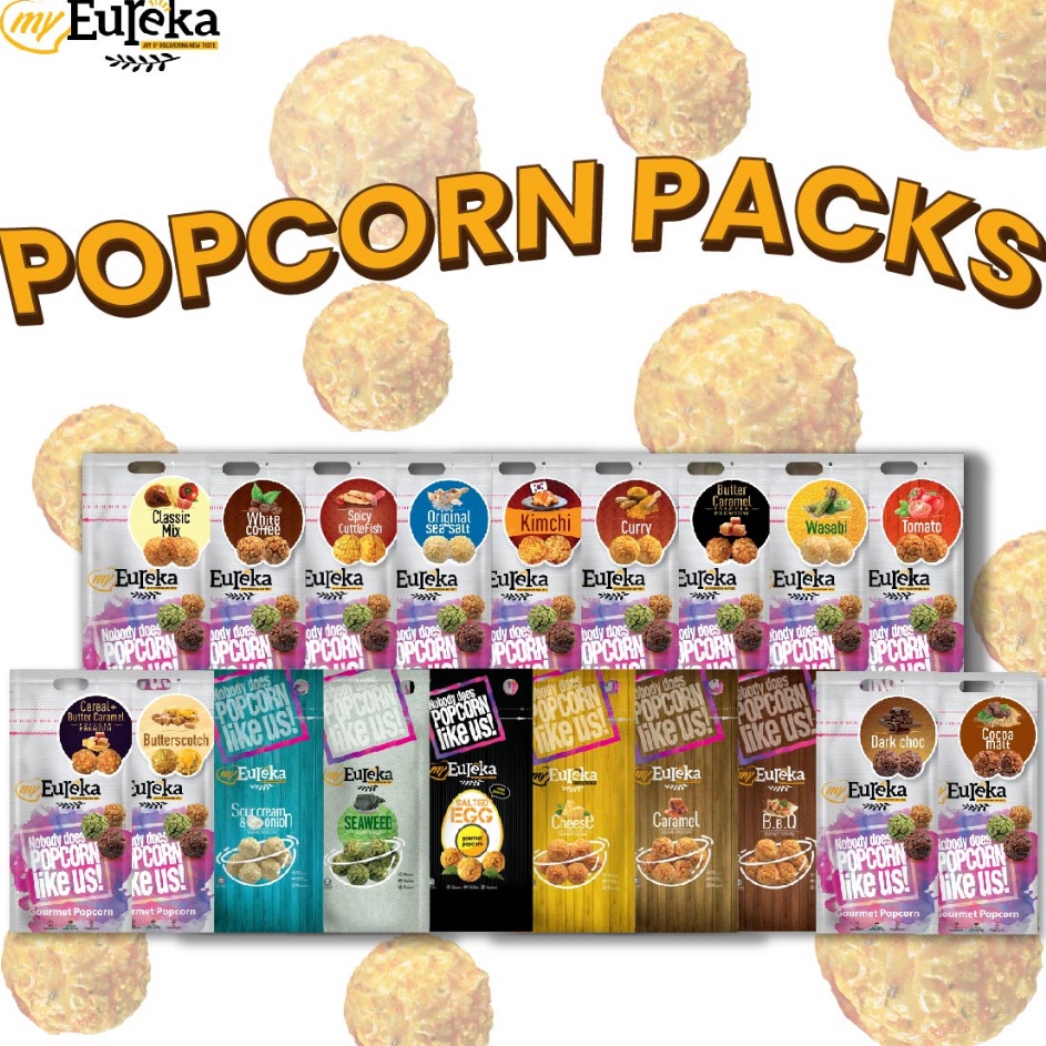 

PRODUK AWAL TAHUN Eureka Popcorn ALL PACKS 14g2g Snack Cemilan Impor