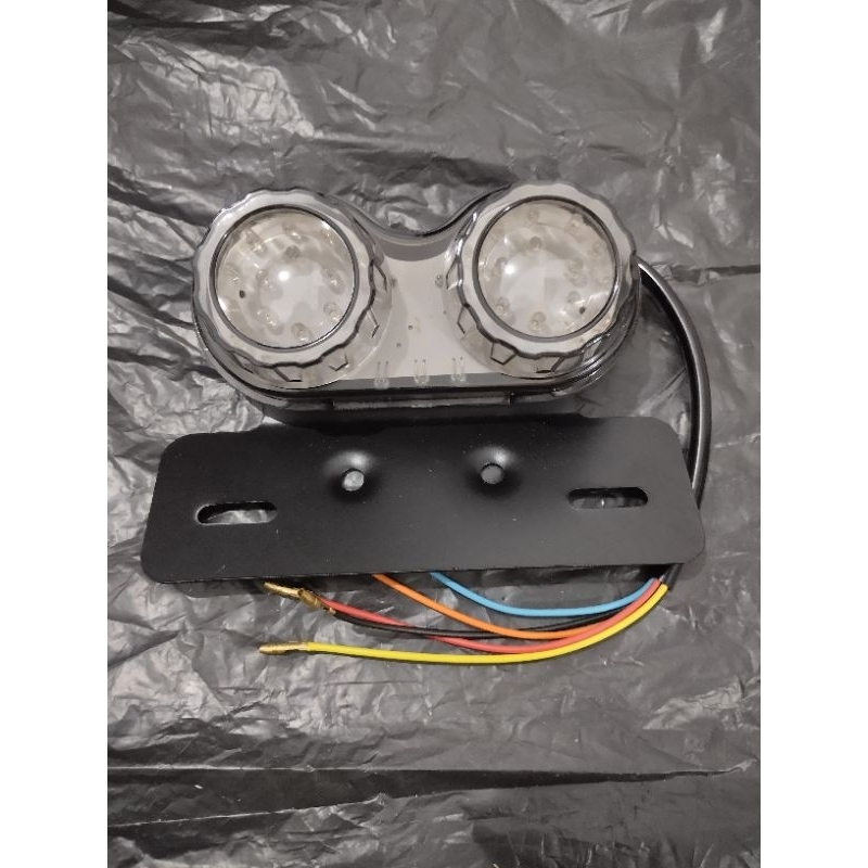 Stoplamp Stopan Motor Variasi Custom Bulat Doubel LED