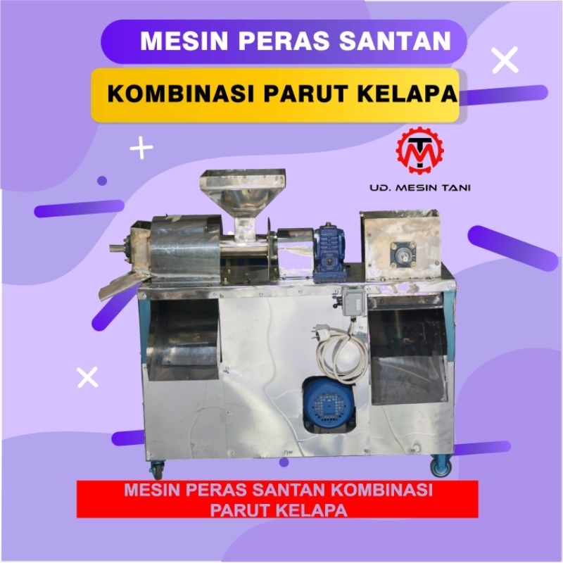 MESIN PARUT DAN PERAS SANTAN KOMBINASI OTOMATIS