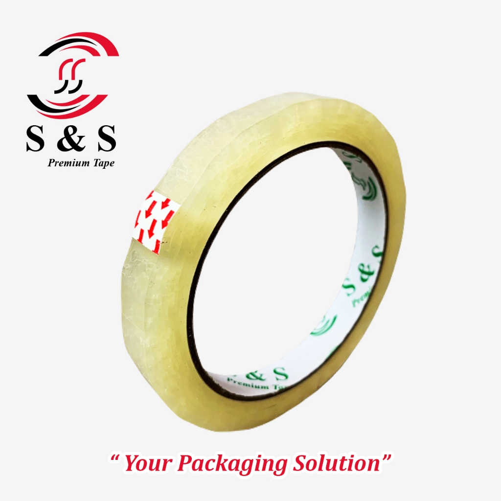 

SOLASI/ISOLASI/SOLATIP/LAKBAN BENING 1/2 INCH 12MM 72 YARD S&S PREMIUM TAPE KUALITAS PREMIUM