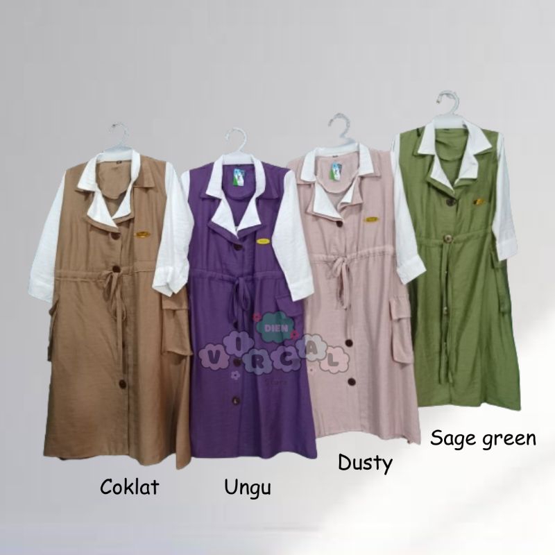 Gamis anak Cardigan anak polos remaja tanggung