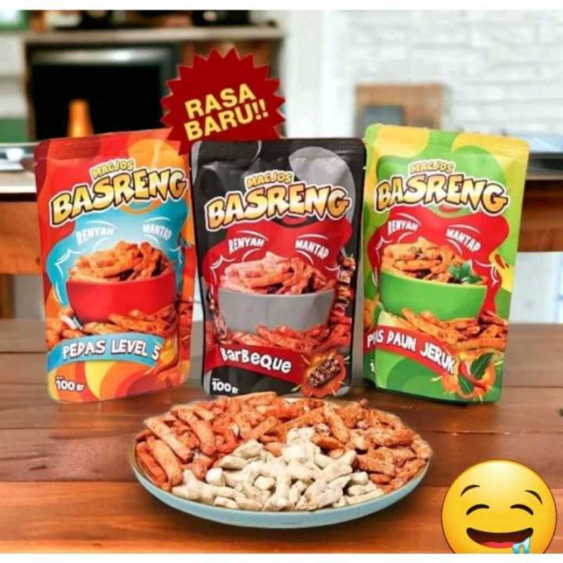 

Basreng MacJos Snack Viral Baso Goreng Cemilan Enak Basreng Kemasan Premium Aneka Rasa 100gr By Macaroni Jos