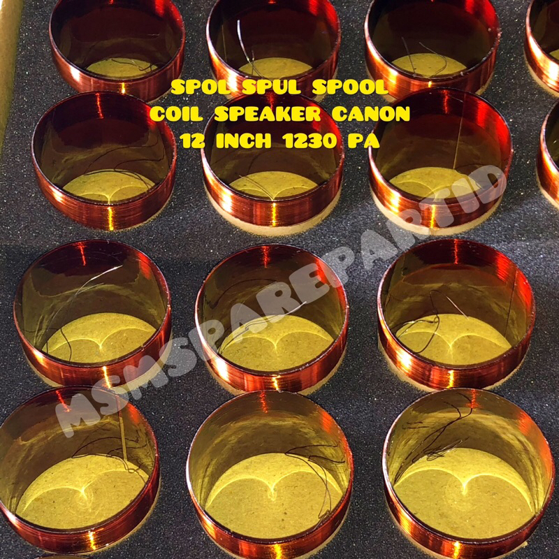 SPOL SPUL SPOOL COIL SPEAKER CANON 12 INCH 1230 PA