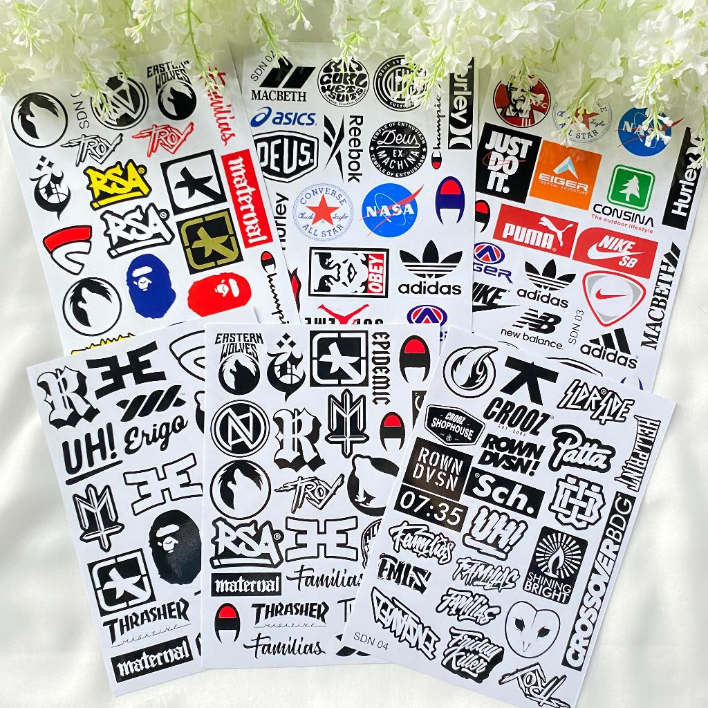 

[ SJP ] 130 Pcs Sticker Distro Aesthetic New Logo Brand