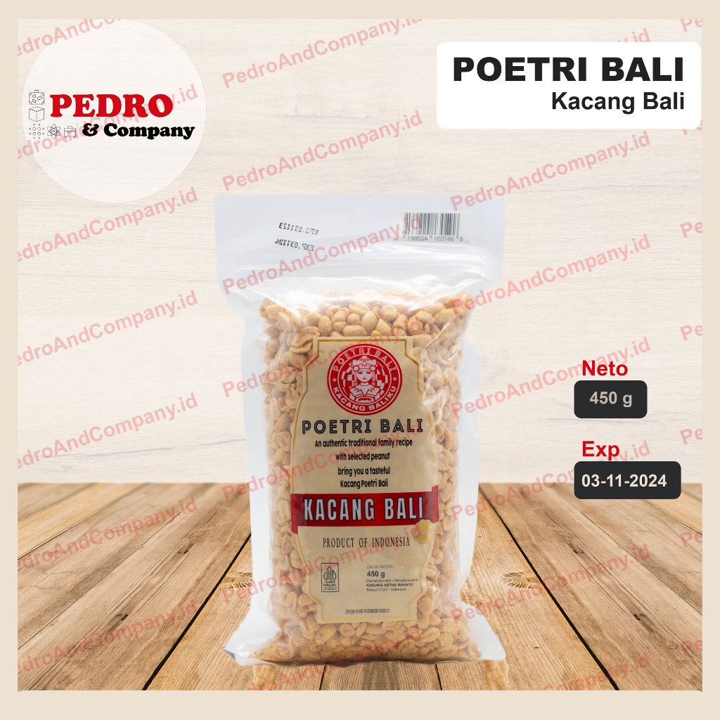 

Poetri bali putri kacang bali sweet manis 450 gram (merah) - peanuts