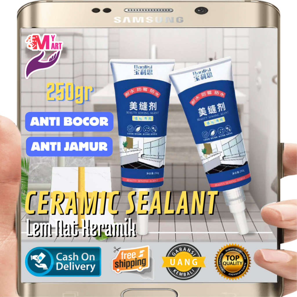 Lem Nat Keramik Anti Bocor Waterproof Universal Sealant 250g - Lem Nat Keramik Anti Jamur 250g - Til