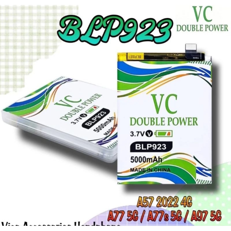 Baterai Batre Hp Oppo A57 4G 2022 / A77S 4G / A77 5G / A97 5G Batre Hp Oppo Blp923 Original new dobe