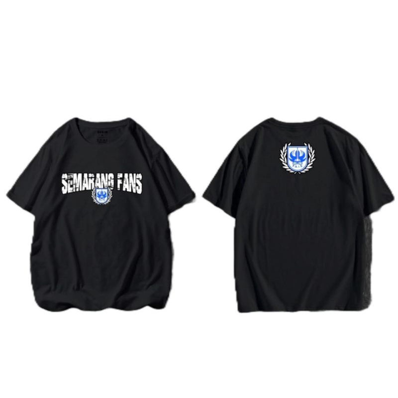 Kaos PSIS Semarang Fans Katun Combed 30s Hitam