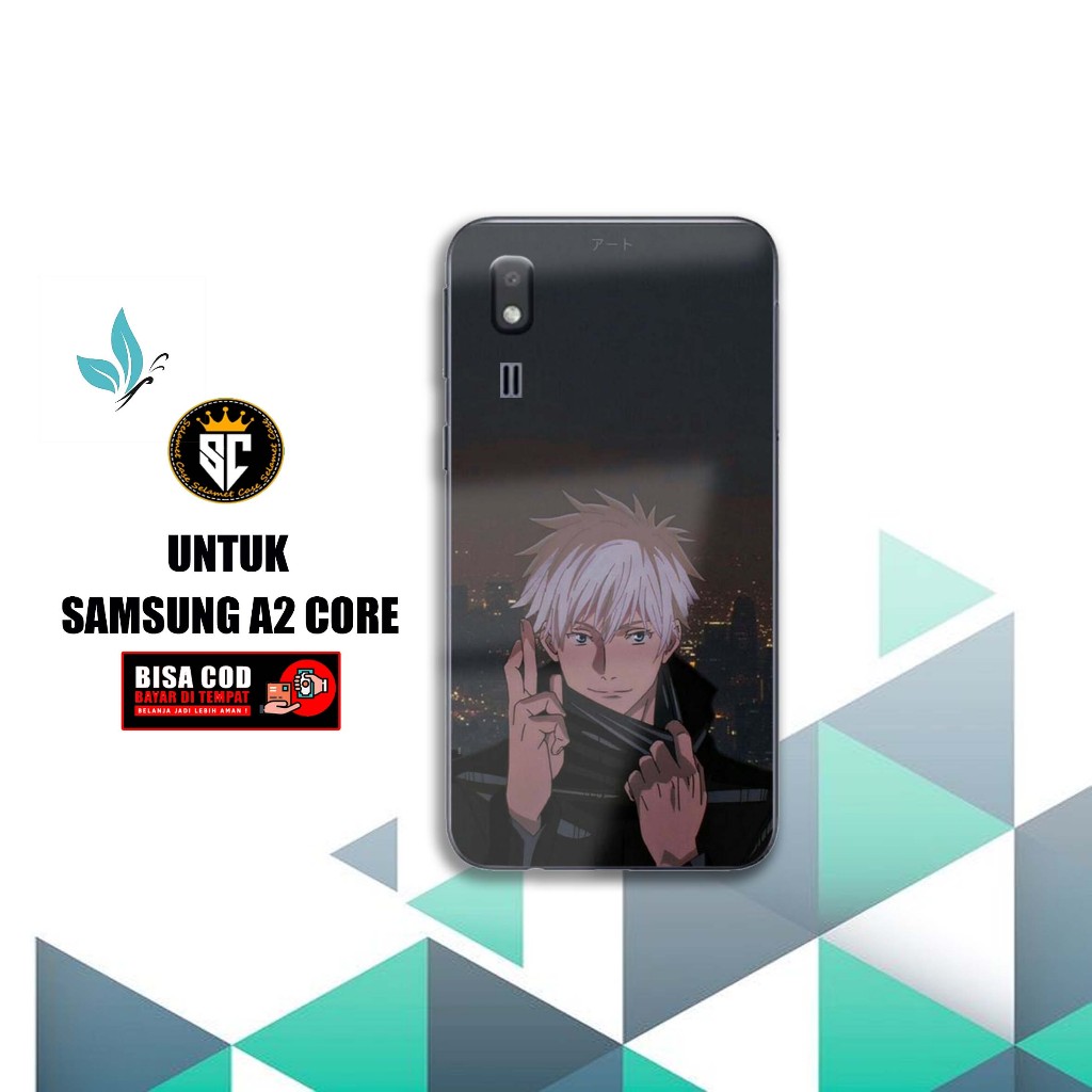Case SAMSUNG GALAXY A2 CORE Hardcase 2D Glossy Terbaru [MOTIF ANIME GOJO] - Softcase Hp - Custom Cas