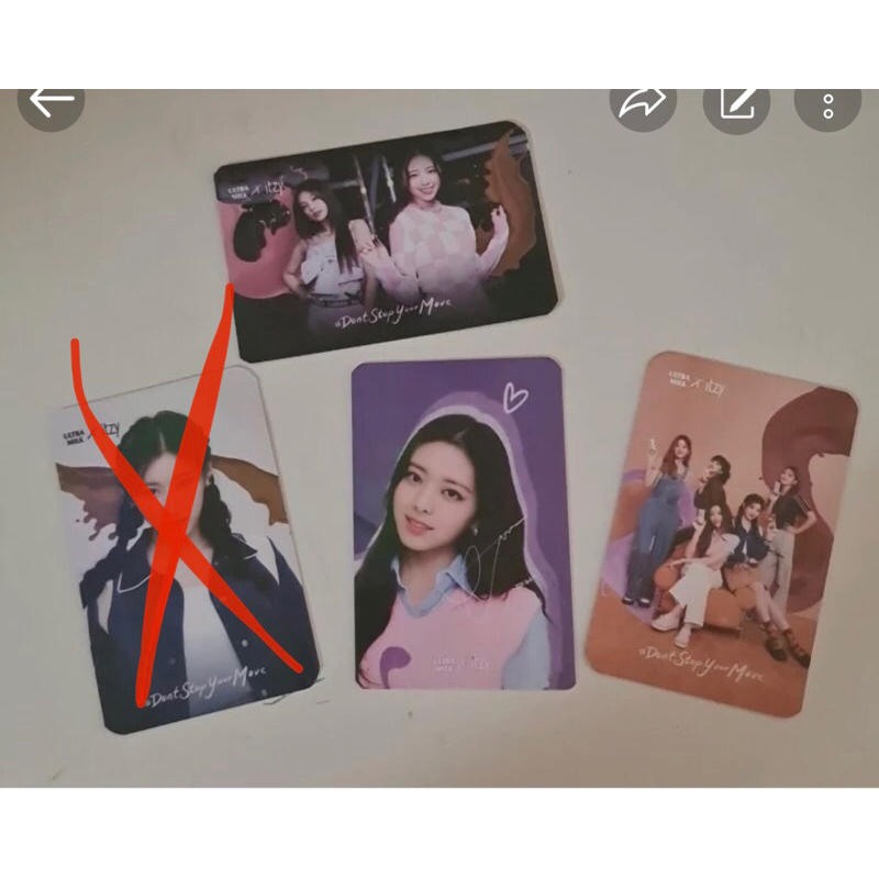 Bundling ITZY Ultramilk Photocard